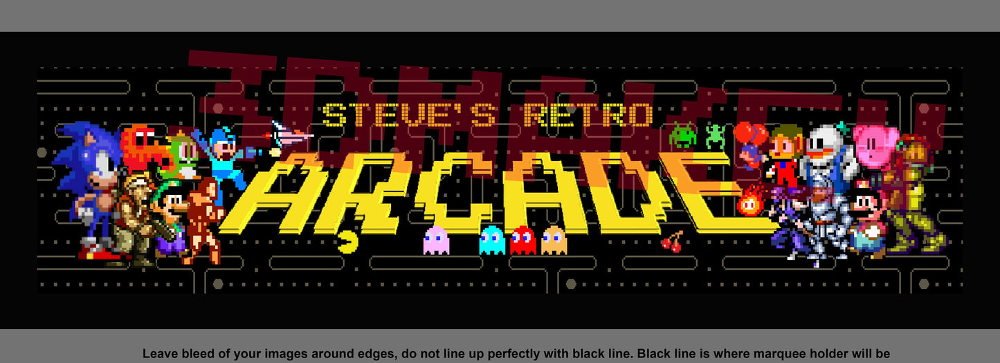 Retro Bomb Arcade Pixel artwork - Video Game Arcade Bartop pixel character artwork - customized for DIY & Retro Arcades <Digital files only>