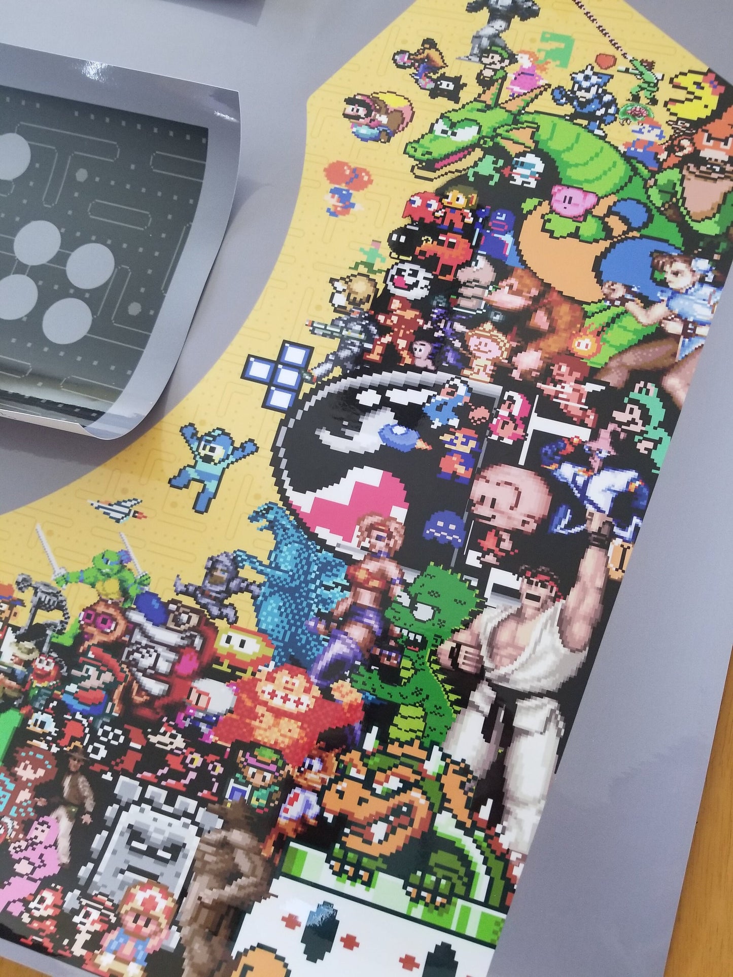 Retro Bomb Arcade Pixel artwork - Video Game Arcade Bartop pixel character artwork - customized for DIY & Retro Arcades <Digital files only>