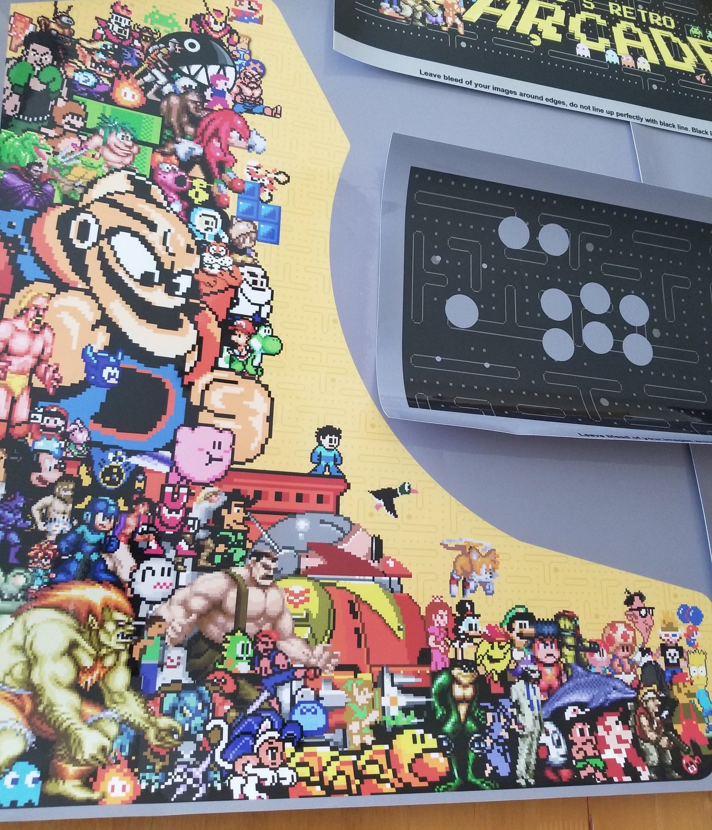Retro Bomb Arcade Pixel artwork - Video Game Arcade Bartop pixel character artwork - customized for DIY & Retro Arcades <Digital files only>