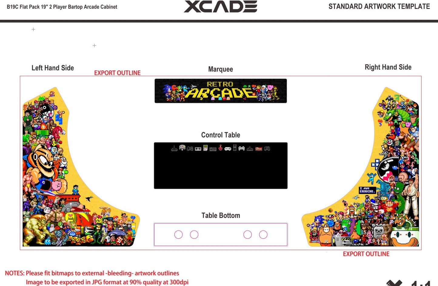 Retro Bomb Arcade Pixel artwork - Video Game Arcade Bartop pixel character artwork - customized for DIY & Retro Arcades <Digital files only>