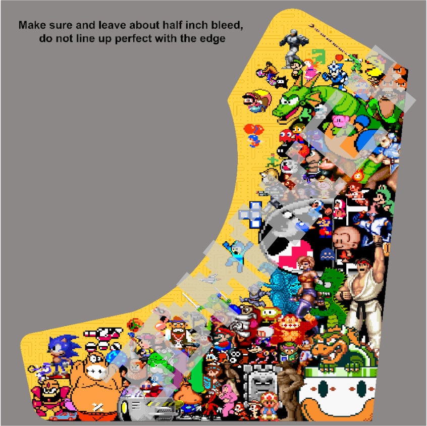 Retro Bomb Arcade Pixel artwork - Video Game Arcade Bartop pixel character artwork - customized for DIY & Retro Arcades <Digital files only>