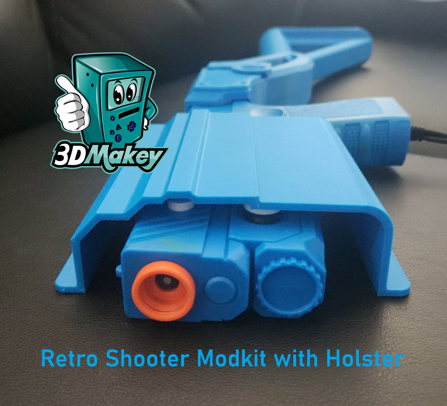 Retro Video Gaming Gun Holster - fits Sinden Light Gun/Retro Shooter (RS2/RS3) Reapers + 3DMakey attached stocks, optional spacers included