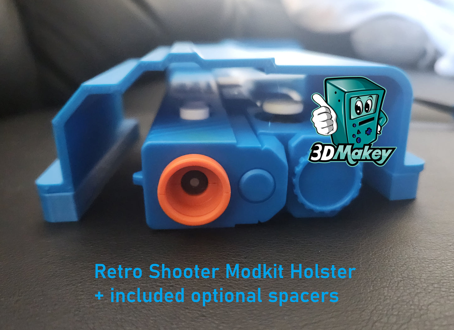 Retro Video Gaming Gun Holster - fits Sinden Light Gun/Retro Shooter (RS2/RS3) Reapers + 3DMakey attached stocks, optional spacers included