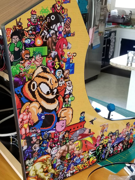 Retro Bomb Arcade Pixel artwork - Video Game Arcade Bartop pixel character artwork - customized for DIY & Retro Arcades <Digital files only>
